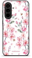 Mobiwear Lesklé pouzdro Glossy pro Samsung Galaxy A37 5 G - G033G růžové květy - Phone Cover