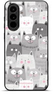 Mobiwear Lesklé pouzdro Glossy pro Samsung Galaxy A37 5 G - G045G kočičky - Phone Cover