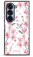 Mobiwear Lesklé pouzdro Glossy pro Samsung Galaxy Z Fold6 - G033G růžové květy - Phone Cover