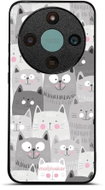 Mobiwear Lesklé pouzdro Glossy pro Honor Magic 8 Lite - G045G kočičky - Phone Cover