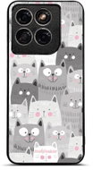 Mobiwear Lesklé pouzdro Glossy pro Motorola Edge 70 Fusion - G045G kočičky - Phone Cover