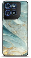 Mobiwear Lesklé pouzdro Glossy pro Motorola Moto G57 Power - G022G zelenkavý mramor - Phone Cover