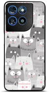 Mobiwear Lesklé pouzdro Glossy pro Motorola Moto G57 Power - G045G kočičky - Phone Cover