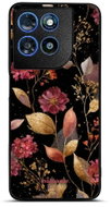 Mobiwear Lesklé pouzdro Glossy pro Motorola Moto G57 Power - G171G zlatavé lístky - Phone Cover