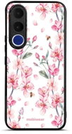Mobiwear Lesklé pouzdro Glossy pro Vivo V70 FE - G033G růžové květy - Phone Cover