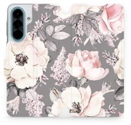 Mobiwear Flip pouzdro pro Samsung Galaxy A27 - MX06S květy - Phone Case