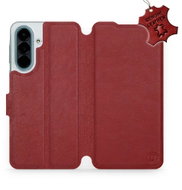 Mobiwear Kožené flip pouzdro pro Samsung Galaxy A27 - červené - Phone Case