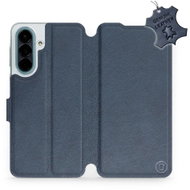 Mobiwear Kožené flip pouzdro pro Samsung Galaxy A27 - modré - Phone Case