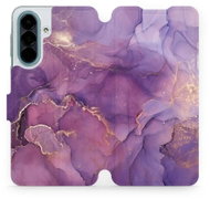 Mobiwear Flip pouzdro pro Samsung Galaxy A27 - VP20S fialový mramor - Phone Case