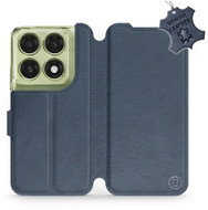 Mobiwear Kožené flip pouzdro pro Motorola Edge 70 Pro - modré - Phone Case