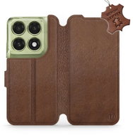 Mobiwear Kožené flip pouzdro pro Motorola Edge 70 Pro - hnědé - Phone Case