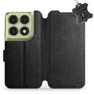 Mobiwear Kožené flip pouzdro pro Motorola Edge 70 Pro - černé - Phone Case