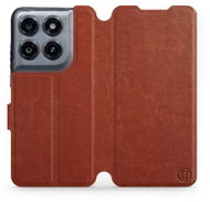 Mobiwear Flip pouzdro pro Motorola Moto G47 - hnědé - Phone Case