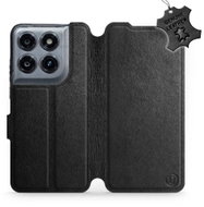 Mobiwear Kožené flip pouzdro pro Motorola Moto G47 - černé - Phone Case