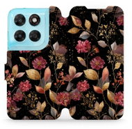 Mobiwear Flip pouzdro pro Motorola Moto G87 - V171S zlatavé lístky - Phone Case