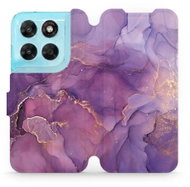 Mobiwear Flip pouzdro pro Motorola Moto G87 - VP20S fialový mramor - Phone Case