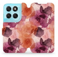 Mobiwear Flip pouzdro pro Motorola Moto G87 - VB24S akvarelové růže - Phone Case