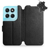 Mobiwear Kožené flip pouzdro pro Motorola Moto G87 - černé - Phone Case