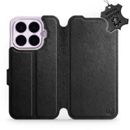 Mobiwear Kožené flip pouzdro pro Xiaomi 17T Pro - černé - Phone Case