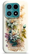 Mobiwear Odolné pouzdro Xiaomi 17 - Mobiwear Elite Pro E014E Krémové květy - Protective Case