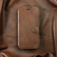 Leather Mobiwear flip book for Honor 200 Lite - Brown - L_BRS - Phone Case