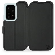 Mobiwear Soft Touch flip book for Honor 200 Lite - Black - Phone Case