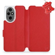 Leather Mobiwear flip book for Honor 200 - Red - L_RDS - Phone Case