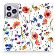 Mobiwear flip book for Honor 400 Lite - Flower - Phone Case