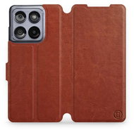 Mobiwear flip book for Motorola Edge 60 Fusion - Brown - Phone Case