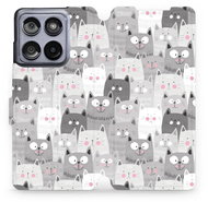 Mobiwear flip book for Motorola Edge 60 Fusion - Kitty - Phone Case
