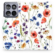 Mobiwear flip knížkové pro Motorola Edge 60 Fusion - Kvítí - Phone Case
