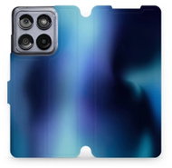 Mobiwear flip book for Motorola Edge 60 Fusion - Blue Shade - Phone Case