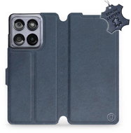 Mobiwear leather flip book for Motorola Edge 60 Fusion - Blue - Phone Case