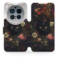 Mobiwear Flip case for Vivo X300 Pro dark cat - Phone Case