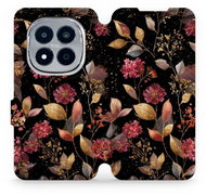 Mobiwear Flip case for Xiaomi Redmi Note 15 Pro+ 5G golden leaves - Phone Case