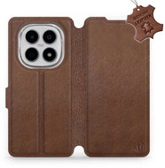 Mobiwear Leather flip case for Xiaomi Redmi Note 15 5G brown - Phone Case