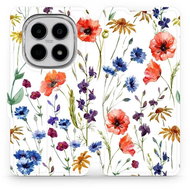 Mobiwear Flip case for Xiaomi Redmi Note 15 5G flower - Phone Case