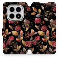 Mobiwear Flip case for Xiaomi Redmi Note 15 5G golden leaves - Phone Case