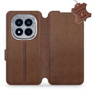 Mobiwear Leather flip case for Xiaomi Redmi Note 15 Pro 5G brown - Phone Case