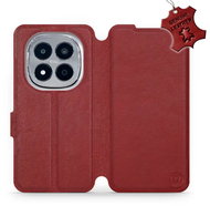Mobiwear Leather flip case for Xiaomi Redmi Note 15 Pro 5G red - Phone Case