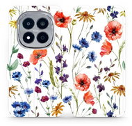Mobiwear Flip case for Xiaomi Redmi Note 15 Pro 5G flower - Phone Case