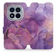 Mobiwear Flip case for Xiaomi Redmi Note 15 Pro 5G purple marble - Phone Case