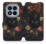 Mobiwear Flip Xiaomi Redmi Note 15 Pro 5G fekete macska tok - Mobiltelefon tok