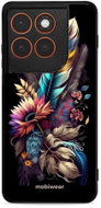 Mobiwear Glossy Glossy case for Motorola Edge 70 bouquet with feather - Phone Cover