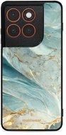 Mobiwear Glossy Glossy case for Motorola Edge 70 greenish marble - Phone Cover