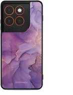 Mobiwear Glossy Glossy case for Motorola Edge 70 purple marble - Phone Cover