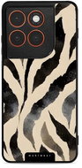 Mobiwear Glossy Motorola Edge 70 zebra fényes tok - Telefon tok