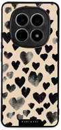 Mobiwear Glossy glossy case for Xiaomi Redmi Note 15 5G black hearts - Phone Cover