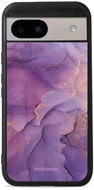 Mobiwear Glossy glossy case for Google Pixel 8A purple marble - Phone Cover