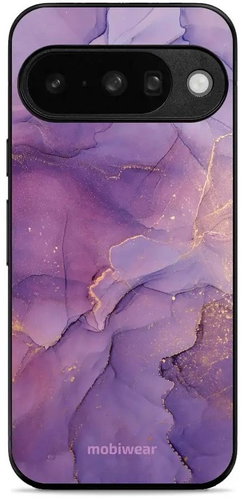 Mobiwear Glossy glossy case for Google Pixel 10 purple marble - Phone Cover - Main image